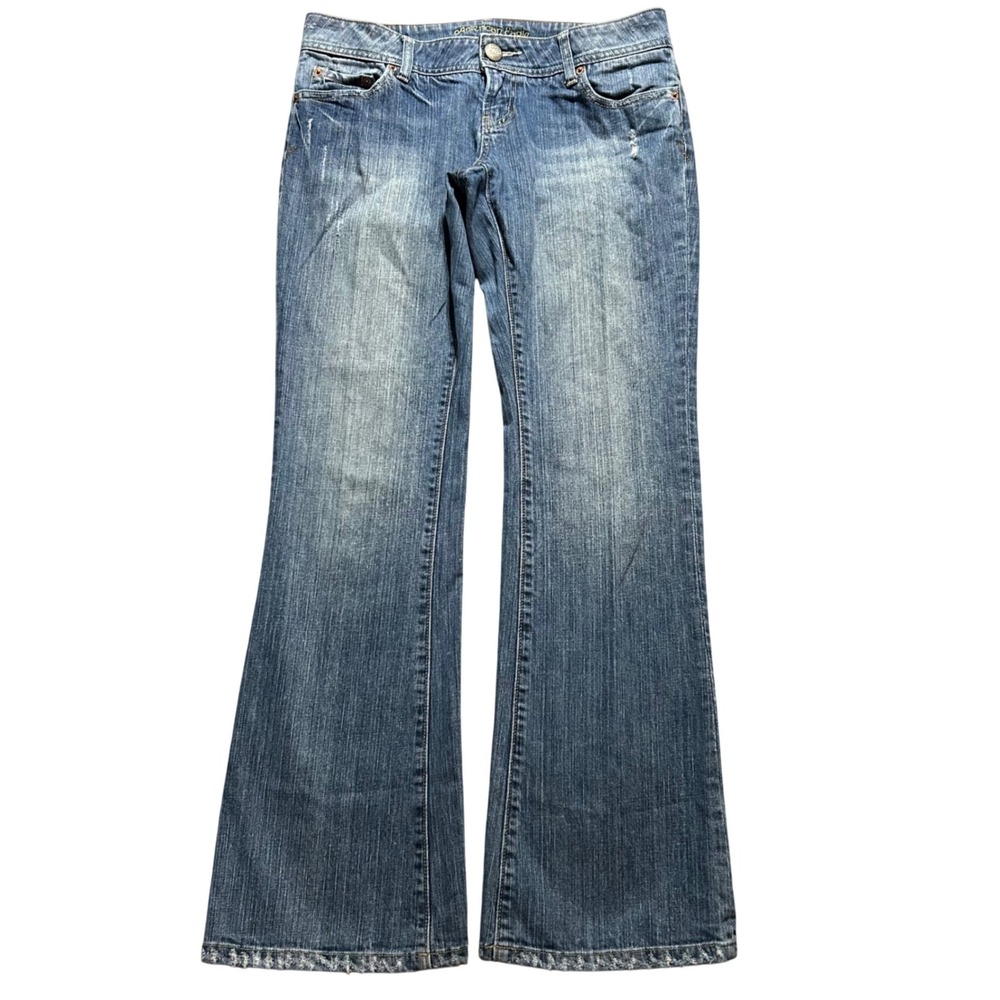 Y2K American Eagle Artist Jeans Womens 10 Reg Blue Medium Wash Low Rise Flare